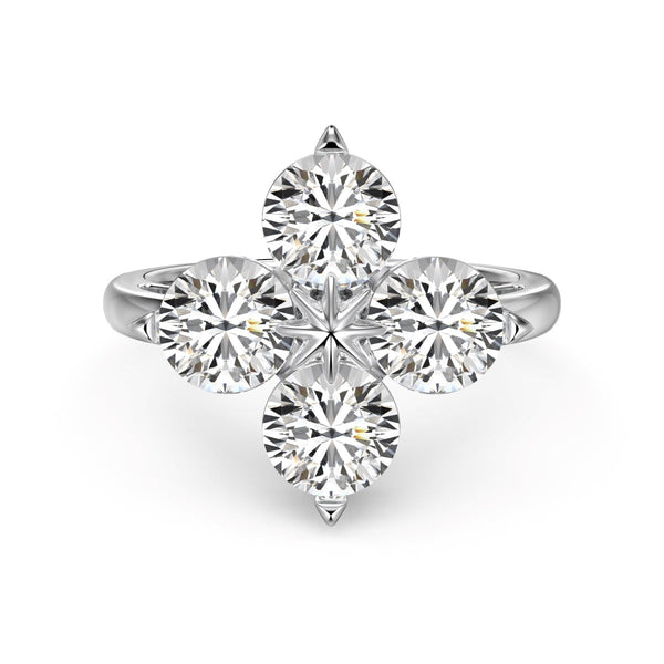 [SHINY]Four-Leaf Clover Eight-Pointed Star Ring