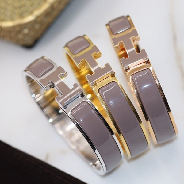 ˇShiny JewelryˇH BRACELET 12MM BROWN
