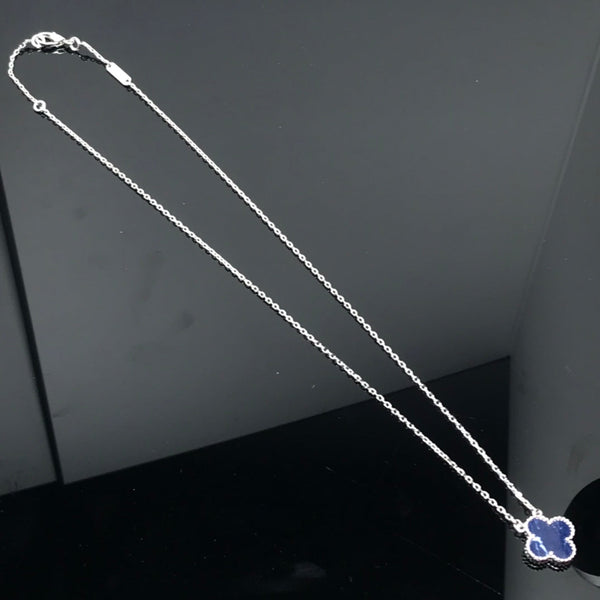 ˇShiny JewelryˇCLOVER PIETERSITE SILVER LONG NECKLACE