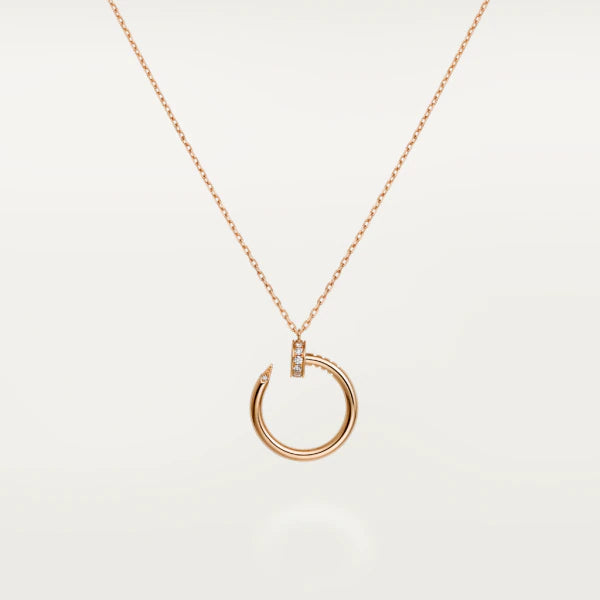 ˇShiny JewelryˇJUSTE NECKLACE PINK GOLD