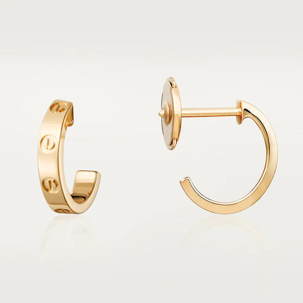 ˇShiny JewelryˇLOVE EARRINGS 2.65MM PINK GOLD