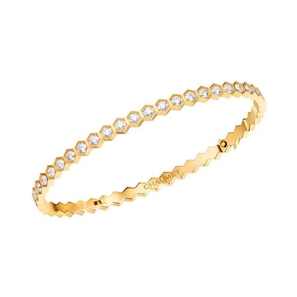 ˇShiny JewelryˇBEE LOVE GOLD BRACELET FULL DIAMOND