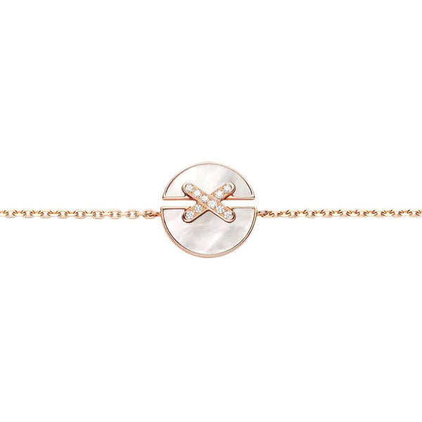 ˇShiny JewelryˇJEUX DE BRACELET MOP PINK GOLD DIAMONDS