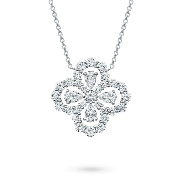 ˇShiny JewelryˇLOOP NECKLACE FULL MOTIF DIAMOND 16MM MULTIPLE COLORS