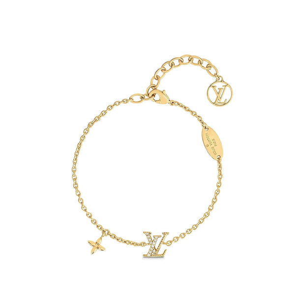 ˇShiny JewelryˇLOGO STAR MOTIF GOLD BRACELET
