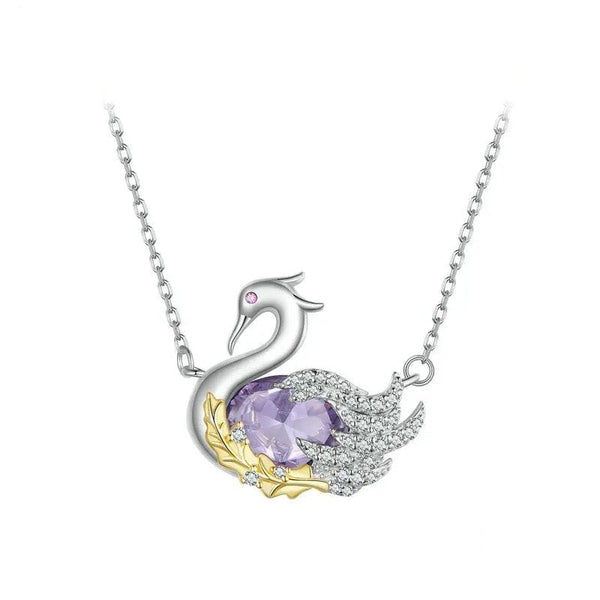 [SHINY]Cute Swan Pendant Necklace for Women