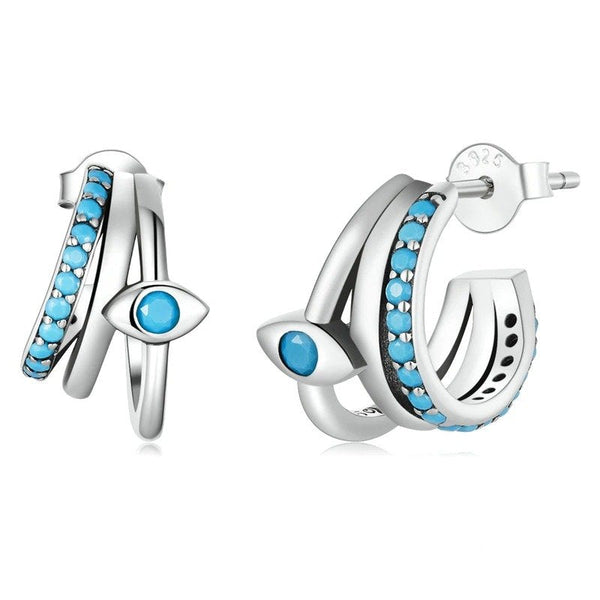 [SHINY]Devil Eye Multi-layer Stud Earrings